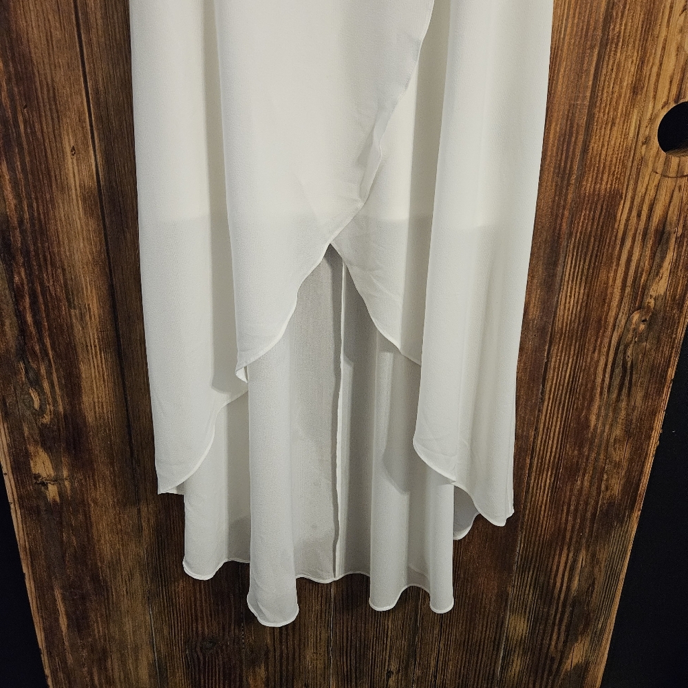 White Ruffle Dress - Picture 5 of 9